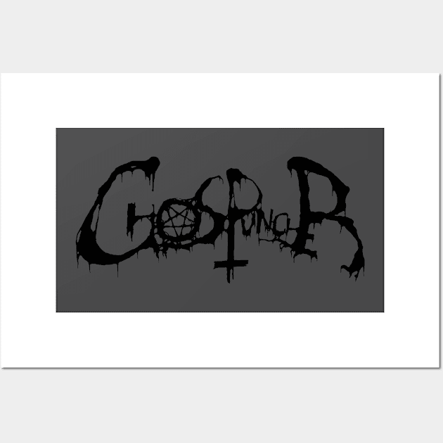 Ghostpuncher Logo Black Wall Art by ghostpuncher666